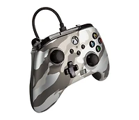 Manette filaire améliorée PowerA pour Xbox – Metallic White Camo Xbox Series X