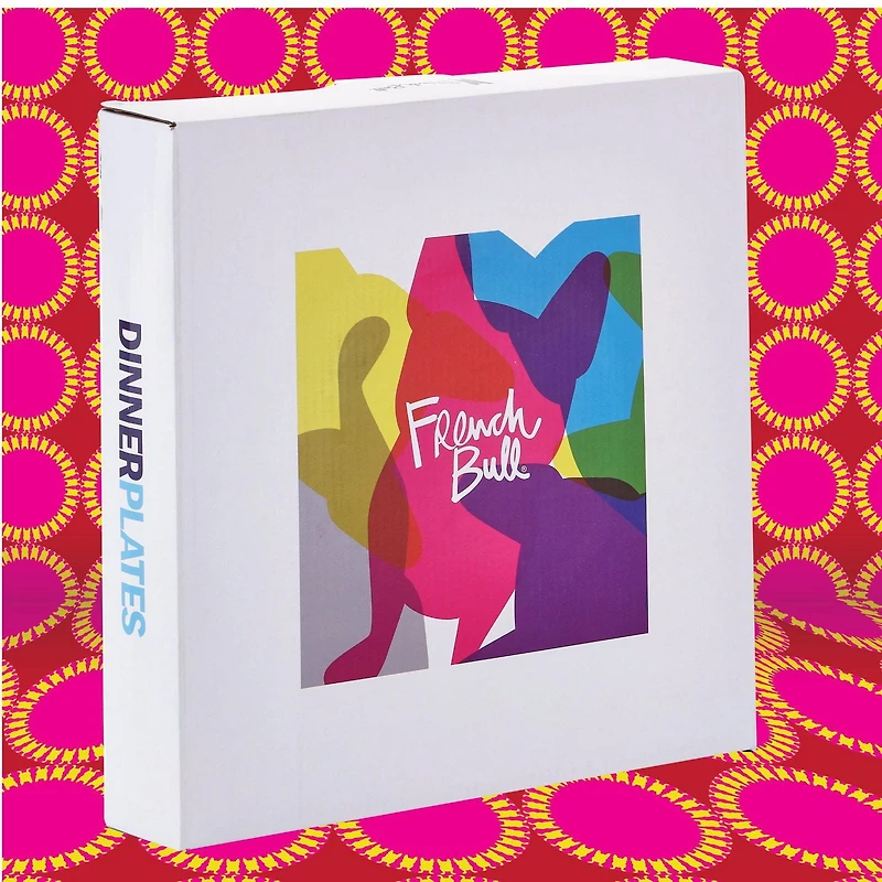 French Bull - Coffret cadeau assiette plate de 4