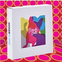 French Bull - Coffret cadeau assiette plate de 4