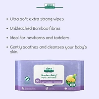 Aleva Naturals Serviettes Bamboo Baby - 480ct (80ct x 6)
