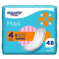 Serviettes Super Maxi d'Equate Paquet de 48 serviettes