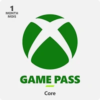 Xbox Game Pass Core - Abonnement de 1 mois - Xbox Series X|S, Xbox One (Code numérique)