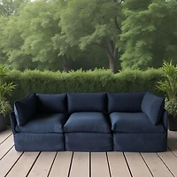 Ensemble de patio modulaire 3 places Patioflare Flexiform, bleu