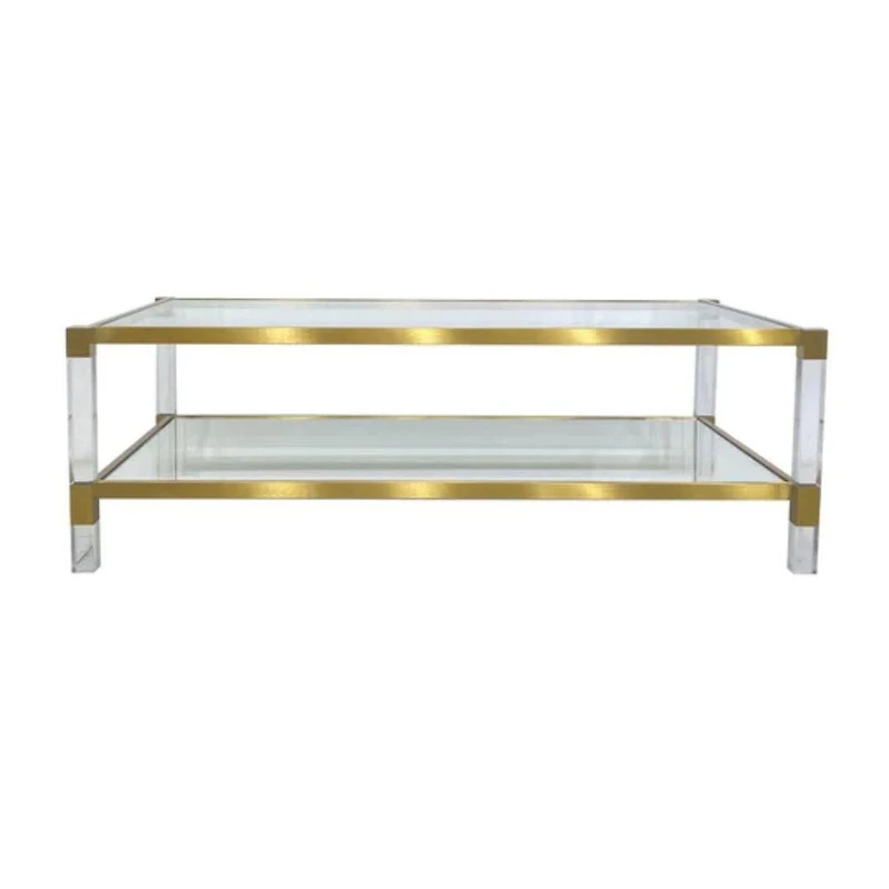 TABLE BASSE NERO COULEUR ARGENT