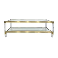 TABLE BASSE NERO COULEUR ARGENT