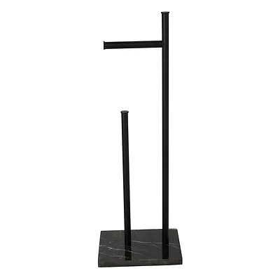 Era Twain Levanto Porte Papier Toilette Autoportant, 7.875 x 23 po., Noir Mat