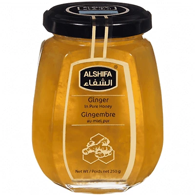 Alshifa Honey Ginger in Pure Honey GINGER-INFUSED PURE HONEY 250G