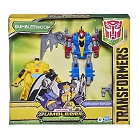 Transformers Bumblebee Cyberverse Adventures Dinobots Unite Toys Dino Combiners Bumbleswoop 2-Pack Action Figures, Ages 6 and Up, 4.5-inch