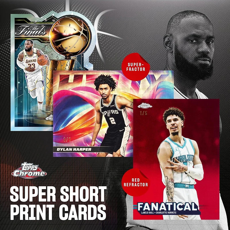 2025-26 Topps Chrome Basketball Trading Cards Value Box