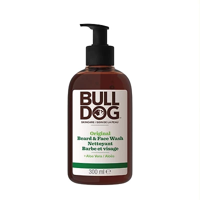 Gel nettoyant pour le visage et la barbe en formule originale de marque Bulldog 300 mL