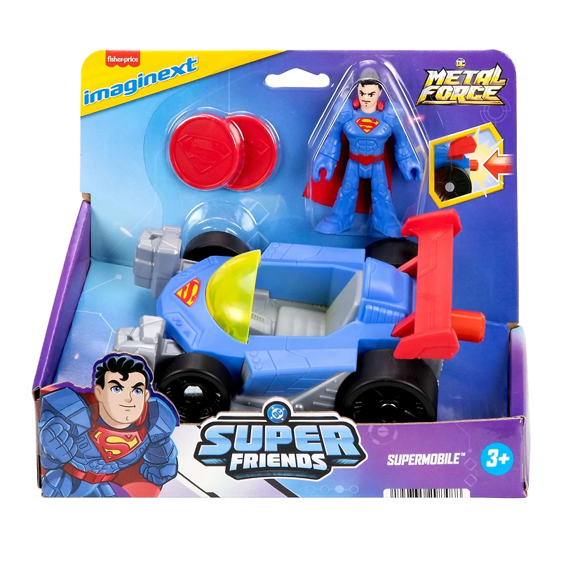 Imaginext-Supermobile Metal Force DC Super Friends-Coffret