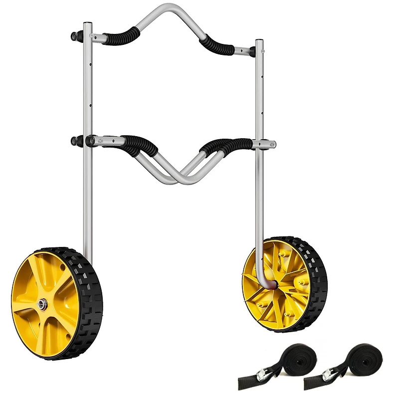 Soozier Chariot pour kayak avec cadre en aluminium, réglable en hauteur et en largeur