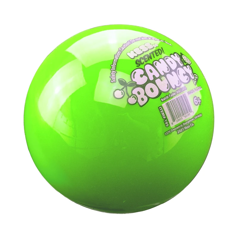 *Balle de jeu rebondissante parfumée aux fruits Candy de KessCo – 1 pièce – Les couleurs peuvent varier
