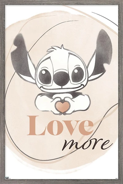 Disney Lilo and Stitch - Love More Wall Poster, 22.375" x 34"