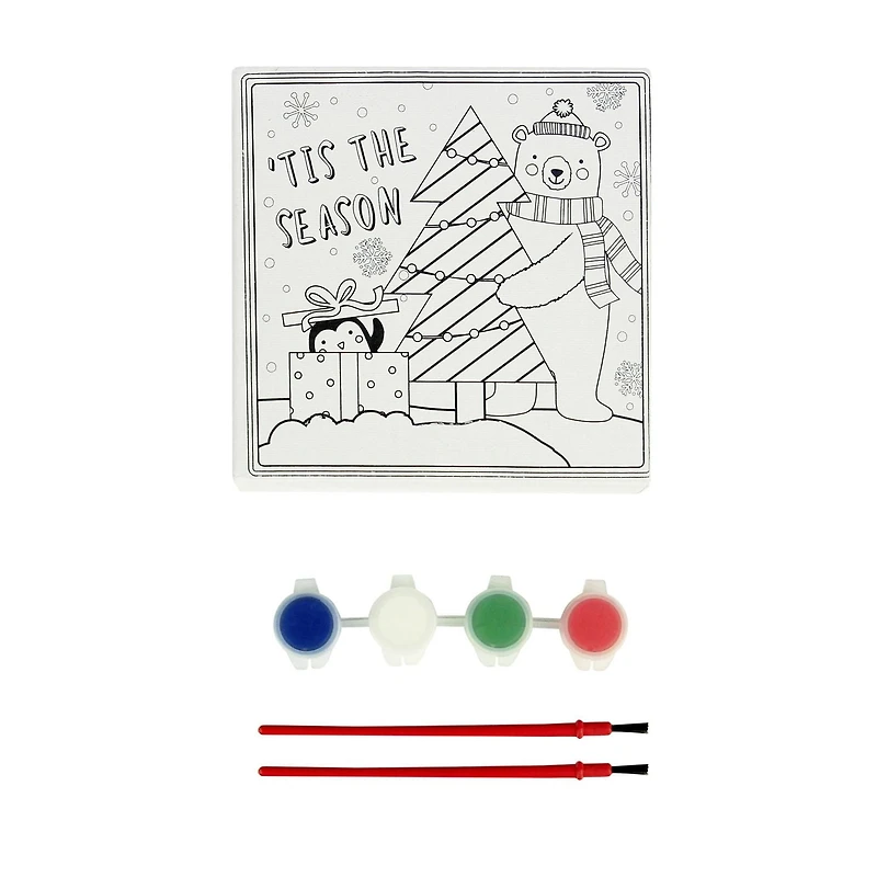 HOLIDAY TIME PAINT YOUR OWN CANVAS KIT