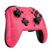 PDP Faceoff™ Wireless Deluxe Controller: Pink Camo Nintendo Switch