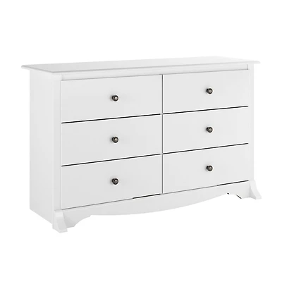 Prepac Monterey White Children’s 6-Drawer Dresser