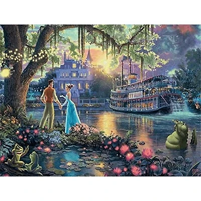 Casse-tête de 750 pièces -  La princesse et la grenouille - Thomas Kinkade Studios
