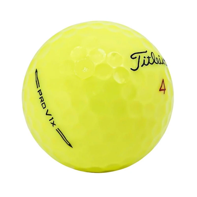 Mulligan - 60 Titleist Pro V1x 2024 5A Mint Recycled Used Golf Balls, Yellow
