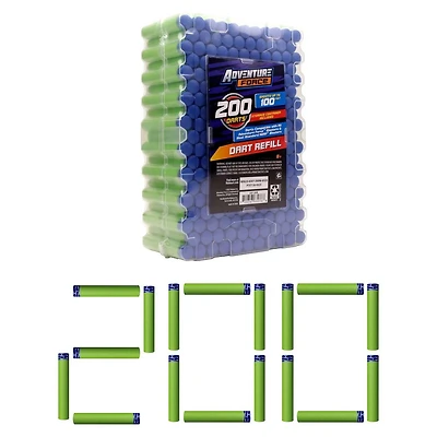 Recharge de 200 fléchettes Adventure Force – Compatible avec tous les blasters Adventure Force et la plupart des grandes marques, portée jusqu’à 30 mètres ADVENTUREFORCE PL FLECHETTES 200UN AF