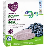 Biscottes de riz biologiques saveur bleuet Le choix des parents 50 g
