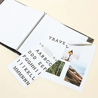 CRAFTY & CO. album de photos, noir, 10 feuilles, bricolage, artisanat SCRAPBK ALBUM BLACK