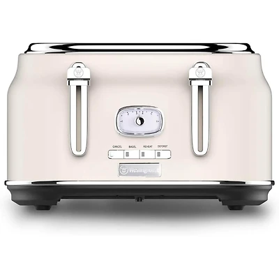 Grille-pain rétro 4 tranches Westinghouse - Blanc