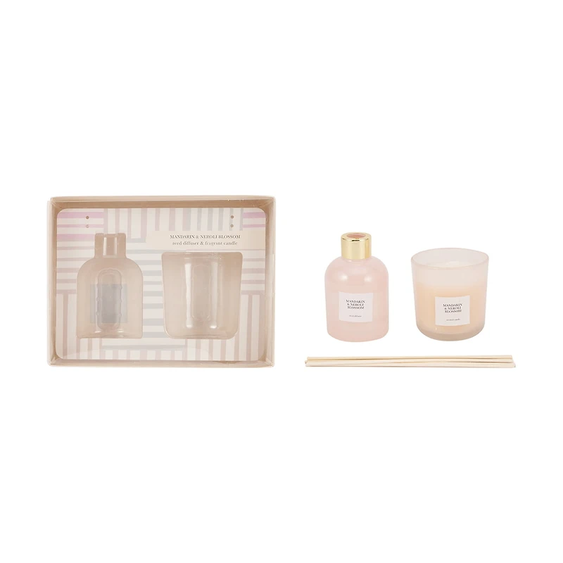 Coffret cadeau Anko Mandarine et Néroli Ensemble diffuseur et bougie