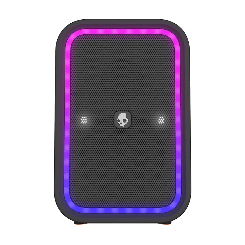 Skullcandy Stomp Waterproof USB Charge Out LED Lighting Wireless Bluetooth Portable Speaker, Black, STOMP XT
