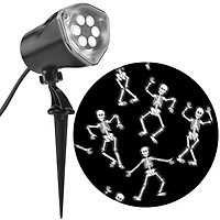 Lightshow Projection Whirl-a-Motion Skeletons (White)