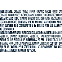 GERBER® Organic Wheat & Wholegrain Oatmeal Banana Raspberry Cereal 208 g