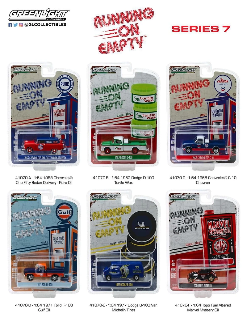 GreenLight 1:64 Running on Empty Die-Cast Vehicles Series 7
