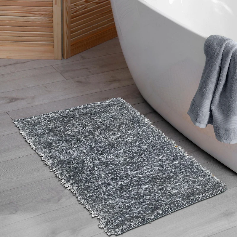 Coton Loom Bath Mat Gris 20X32