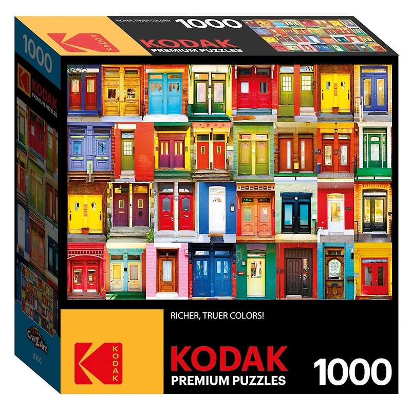 Kodak 1000pc Puzzle - Colourful Montreal Doors (English Only)