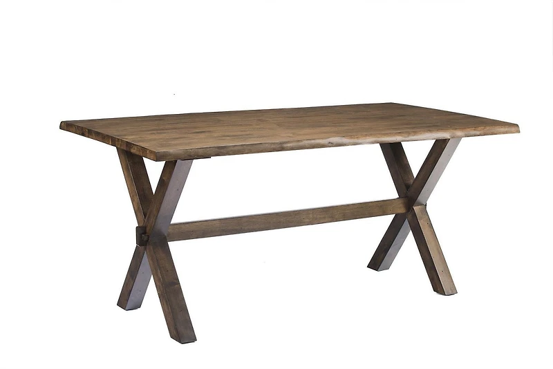 Topline Home Furnishings Solid Wood Live Edge Bench