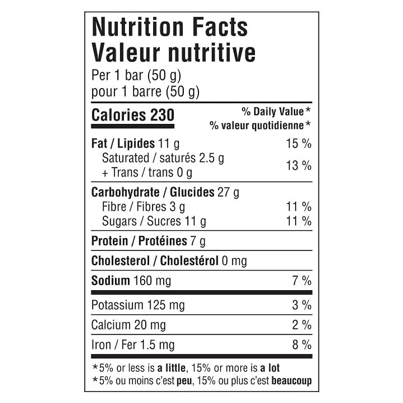 CLIF Nut Butter, barre aux pépites de chocolat et beurre d’arachide, biologique, sans arômes artificiels 50 g (emballage de 12)