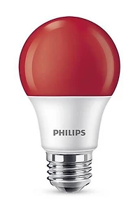 Philips ampoules LED 60W A19 E26 8W à filament A, rouge