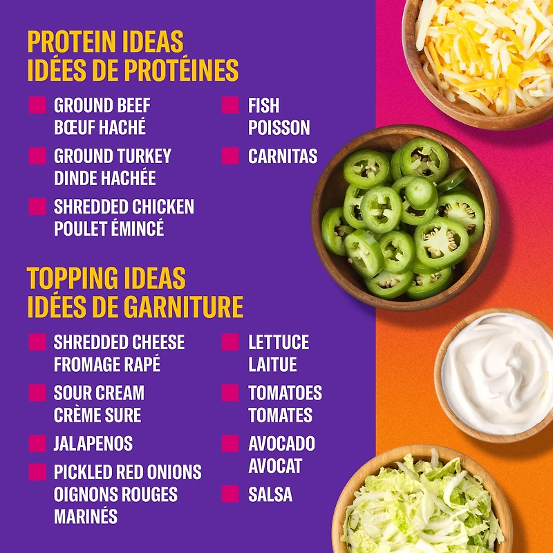 Taco Bell Crunchy Taco Cravings Kit, 260 g Box, TB CRUNCHY TACO KIT