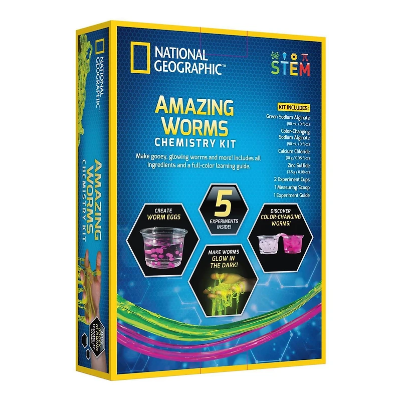 Kit de chimie des vers magnifiques National Geographic
