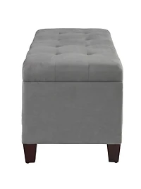 Charlotte Grey Shoe Storage Ottoman