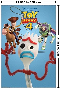 Disney Pixar Toy Story 4 - Trio Wall Poster, 22.375" x 34"