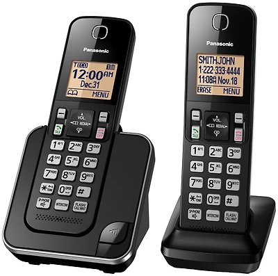 Panasonic Digital Cordless Phone System with 2 Handsets