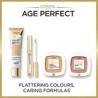 L'Oréal Paris Age Perfect Fard À Joues Satin Minéraux Radieux, Huile Camellia, Non Séchant, Mauvre, 9  GR
