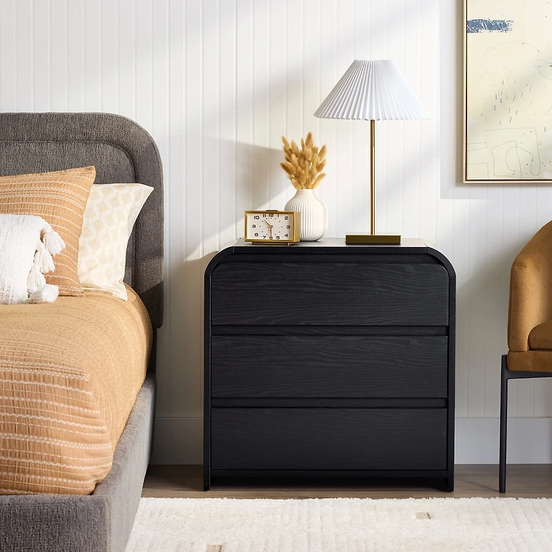 Better Homes & Gardens Juliet 3 Drawer Nightstand with USB