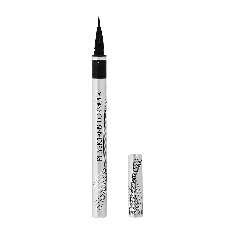 EYE BOOSTER LASH ILLUSION LIQUID EYELINER, slim brush-tip waterproof liquid eyeliner