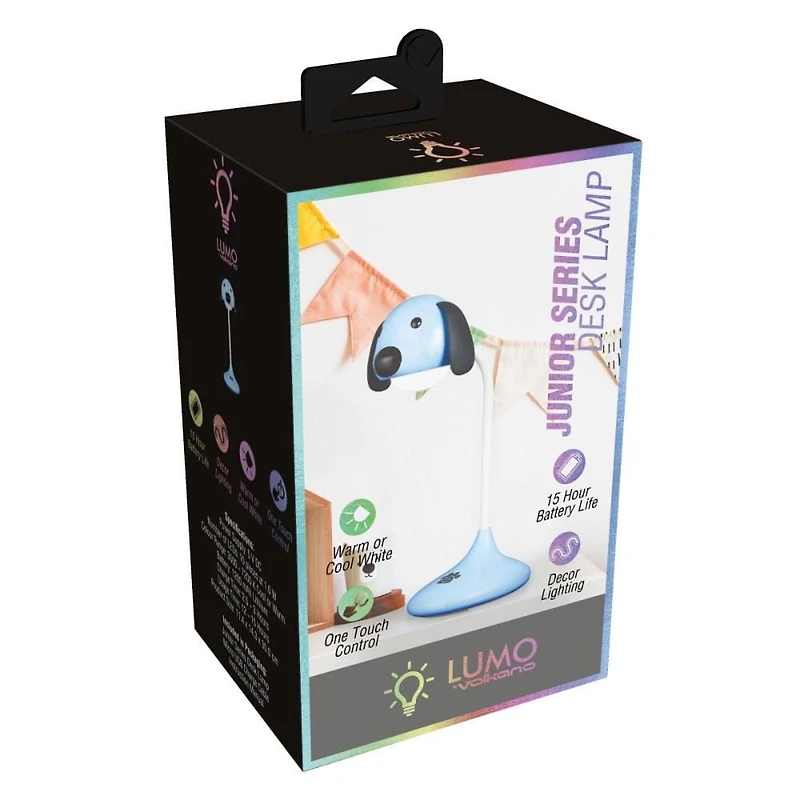 Lumo Neon Series LED Desk Lamp, Blue