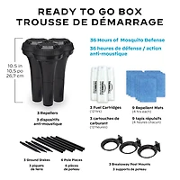 Dispositif anti-moustique Thermacell, système de périmètre, paquet de 3