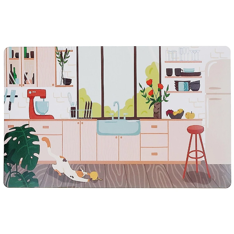 Cat De Lieux En Plastique Dans La Cuisine 12 X 18 - Ensemble De 12