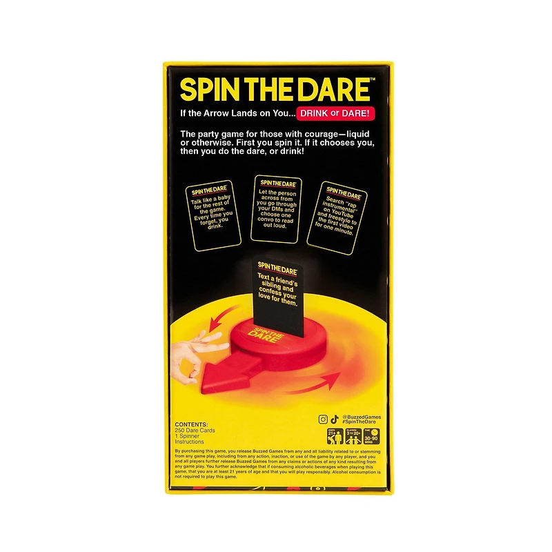 Spin The Dare: The New Drink or Dare Game From the Creators of Buzzed, Adult Drinking Party Game