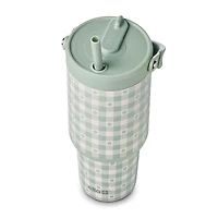 Ello Oasis Go 30oz Stainless Steel Tumbler - Plaid Petals